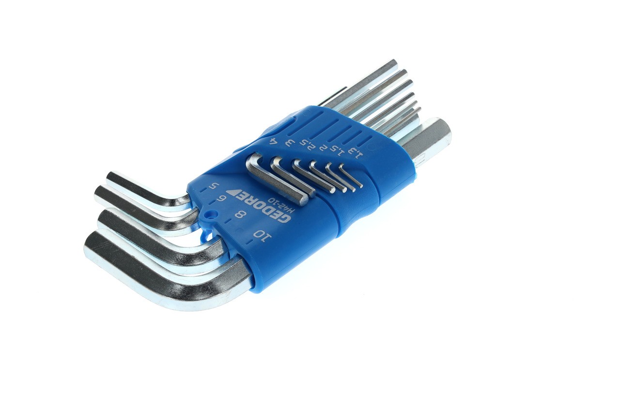 H 42-10 Juego de destornilladores angulares en soporte, 10 piezas 1,3-10 mm