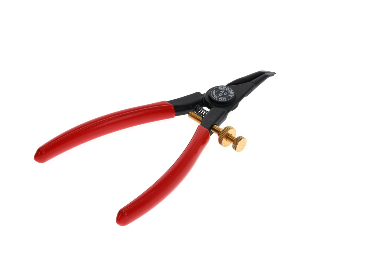 8000 A 0G Alicates de montaje para anillos de seguridad exteriores acodados 1,5-3,5mm