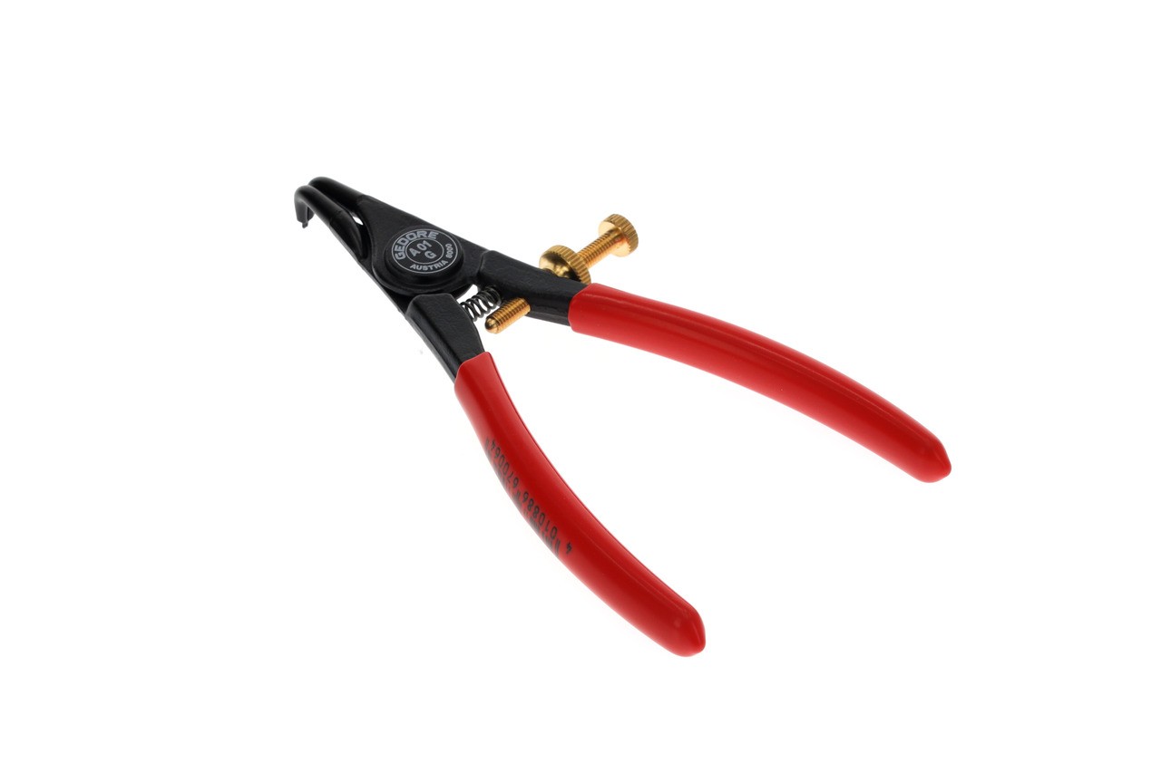 8000 A 01G Alicates de montaje para anillos de seguridad exteriores acodados 1,5-3,5mm