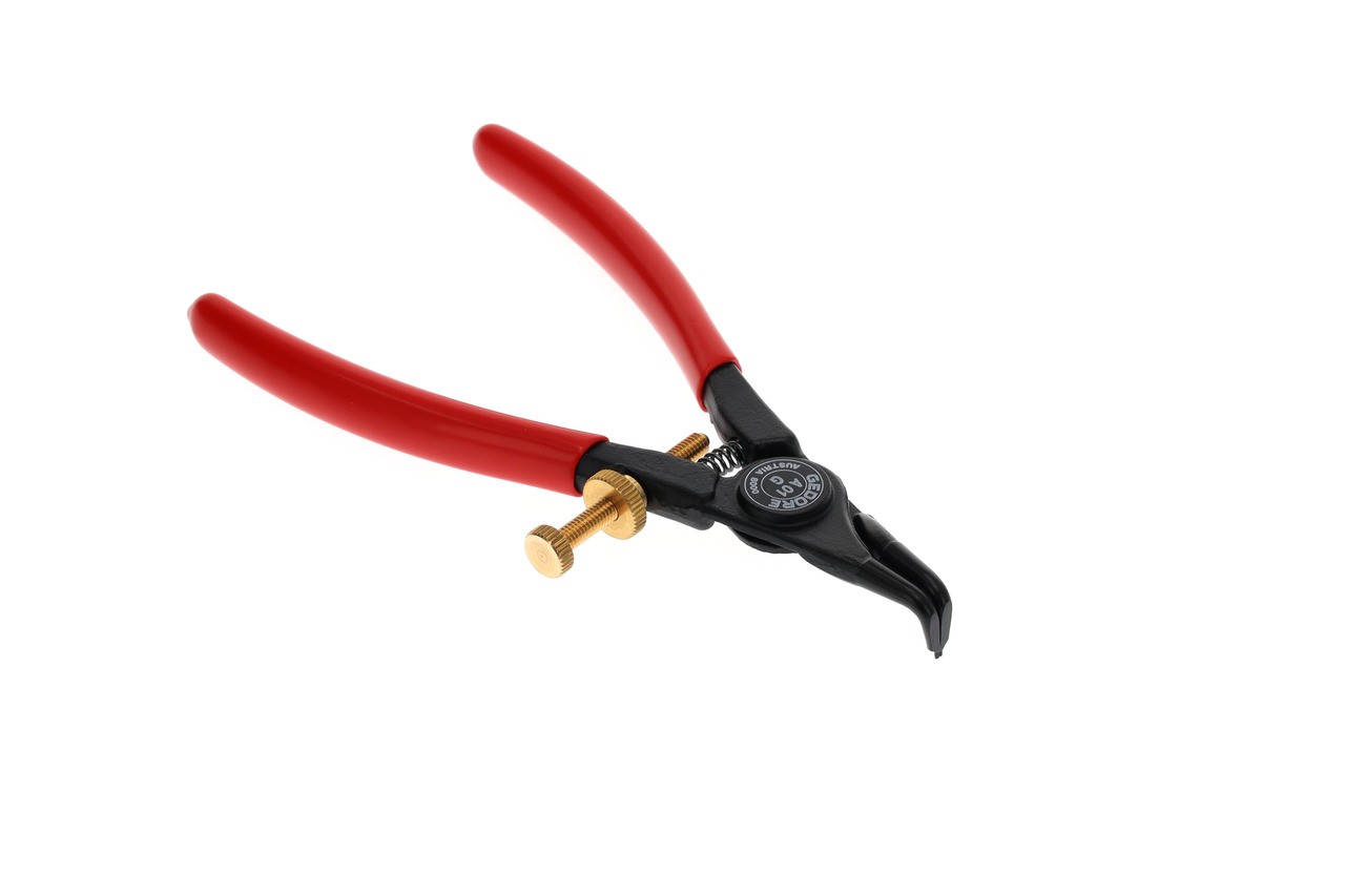 8000 A 01G Alicates de montaje para anillos de seguridad exteriores acodados 1,5-3,5mm