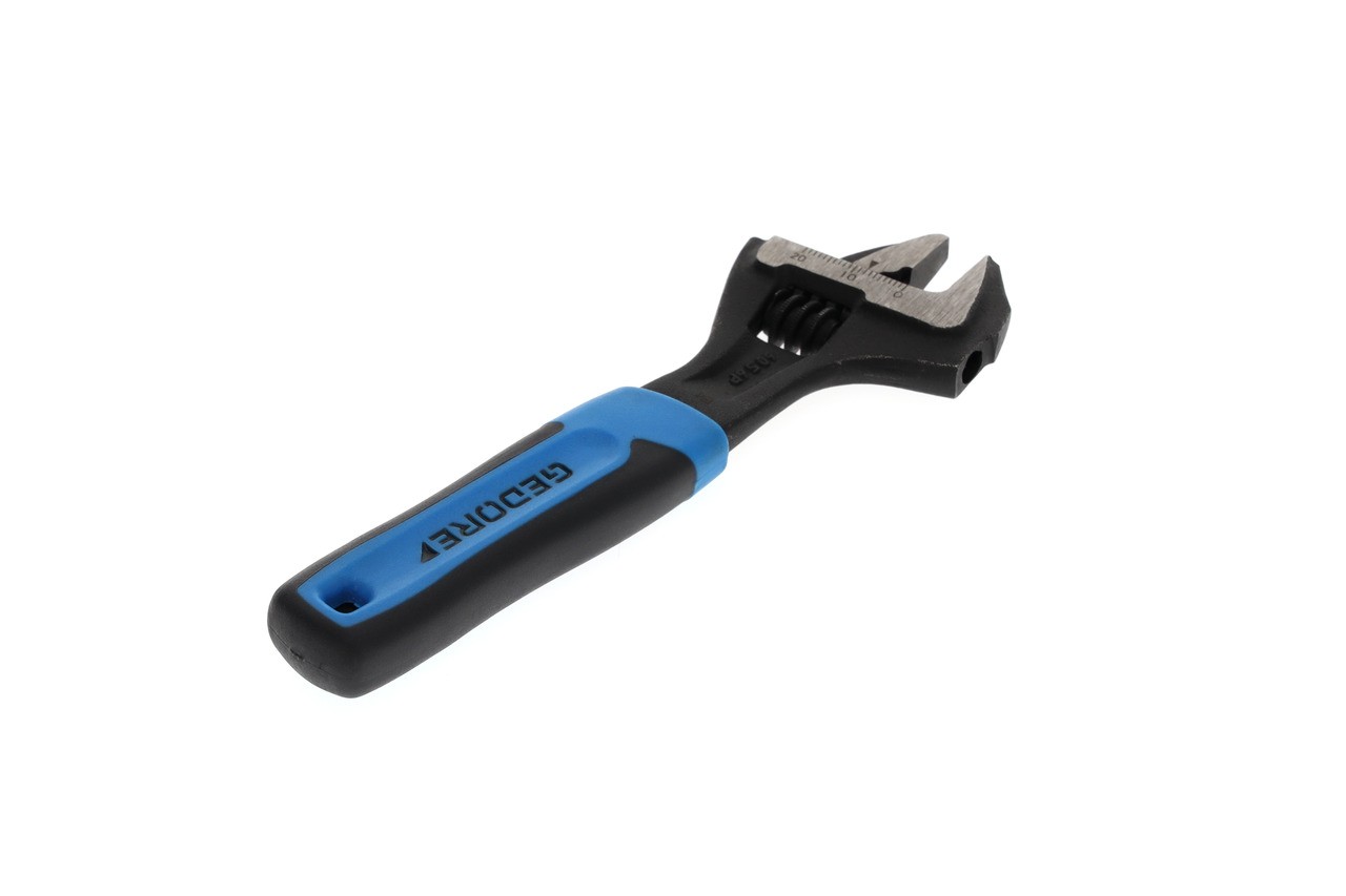 60 S 6 JP Llave de boca única 6", ajustable, fosfatado con mango de plástico