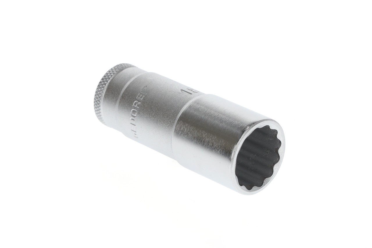 D 30 L 18 Vaso para llave de vaso 3/8" largo perfil UD 18 mm