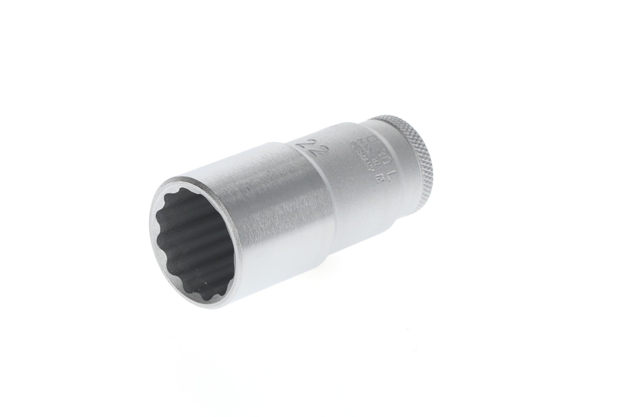 D 30 L 22 Vaso para llave de vaso 3/8" largo perfil UD 22 mm