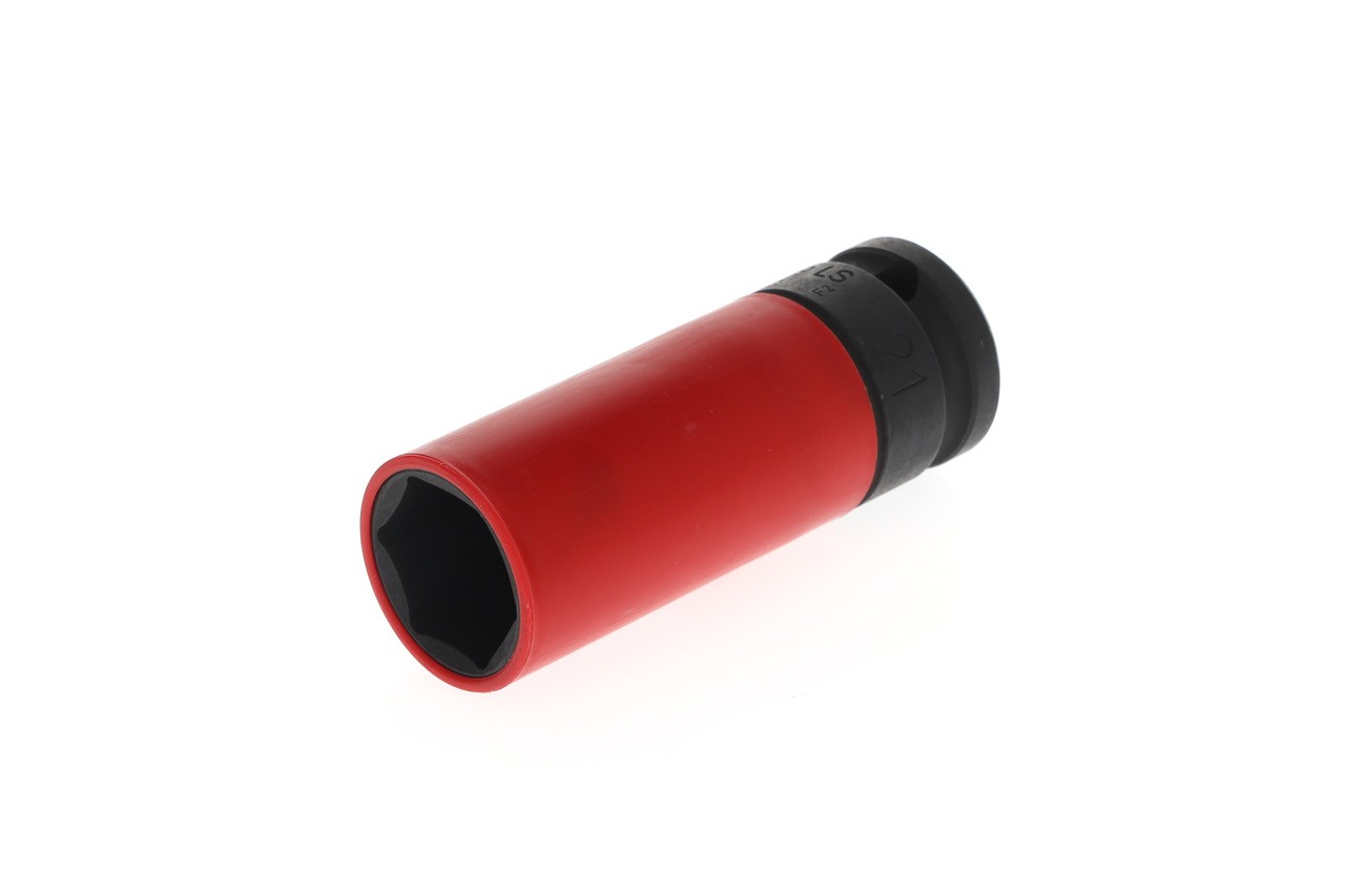 K 19 LS 21 Vaso de impacto 1/2" con funda protectora 21 mm