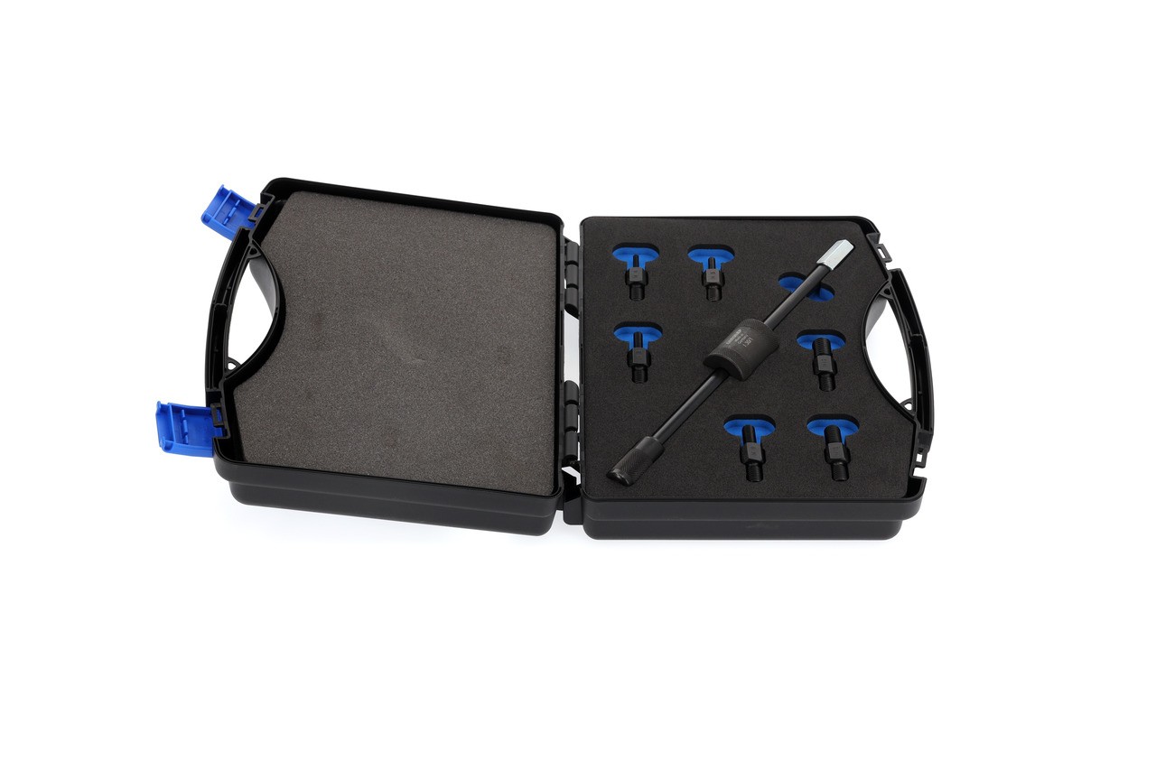 1.81/K-1 Juego de adaptadores de rosca con martillo deslizante 200 g, 7 -te piezas