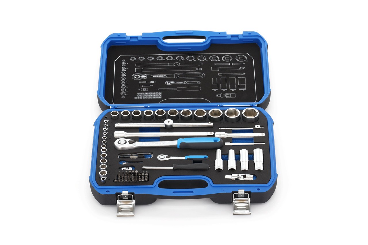 19 BMC 20 Juego de llaves de vaso 1/4"+1/2"