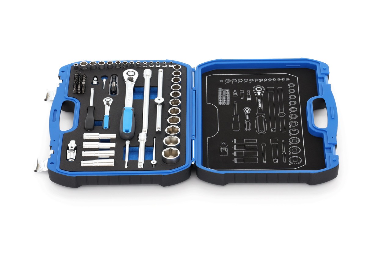 19 BMC 20 Juego de llaves de vaso 1/4"+1/2"