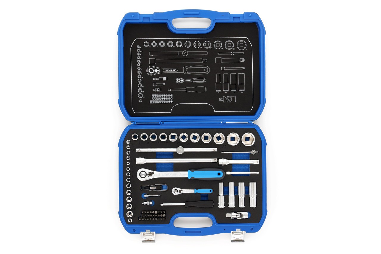 19 BMC 20 Juego de llaves de vaso 1/4"+1/2"