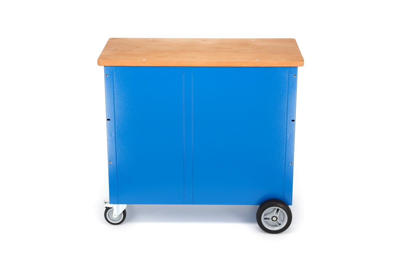 1504 0701 Banco de trabajo con ruedas con 8 Cajones