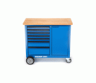 1504 0511 Banco de trabajo con ruedas con 7 Cajones