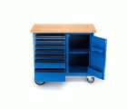 1504 0511 Banco de trabajo con ruedas con 7 Cajones