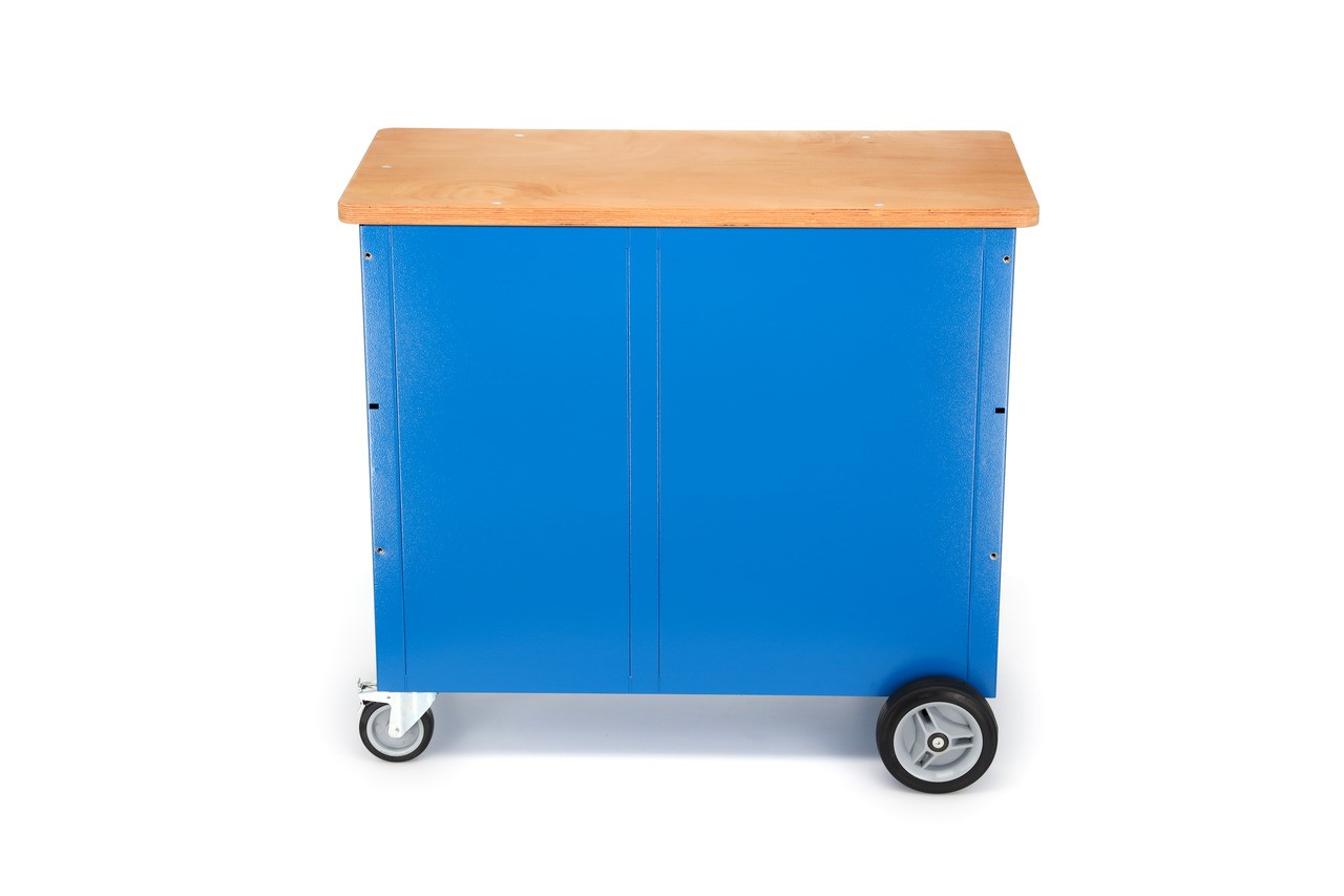 1504 0321 Banco de trabajo con ruedas con 6 Cajones