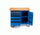 1504 0321 Banco de trabajo con ruedas con 6 Cajones