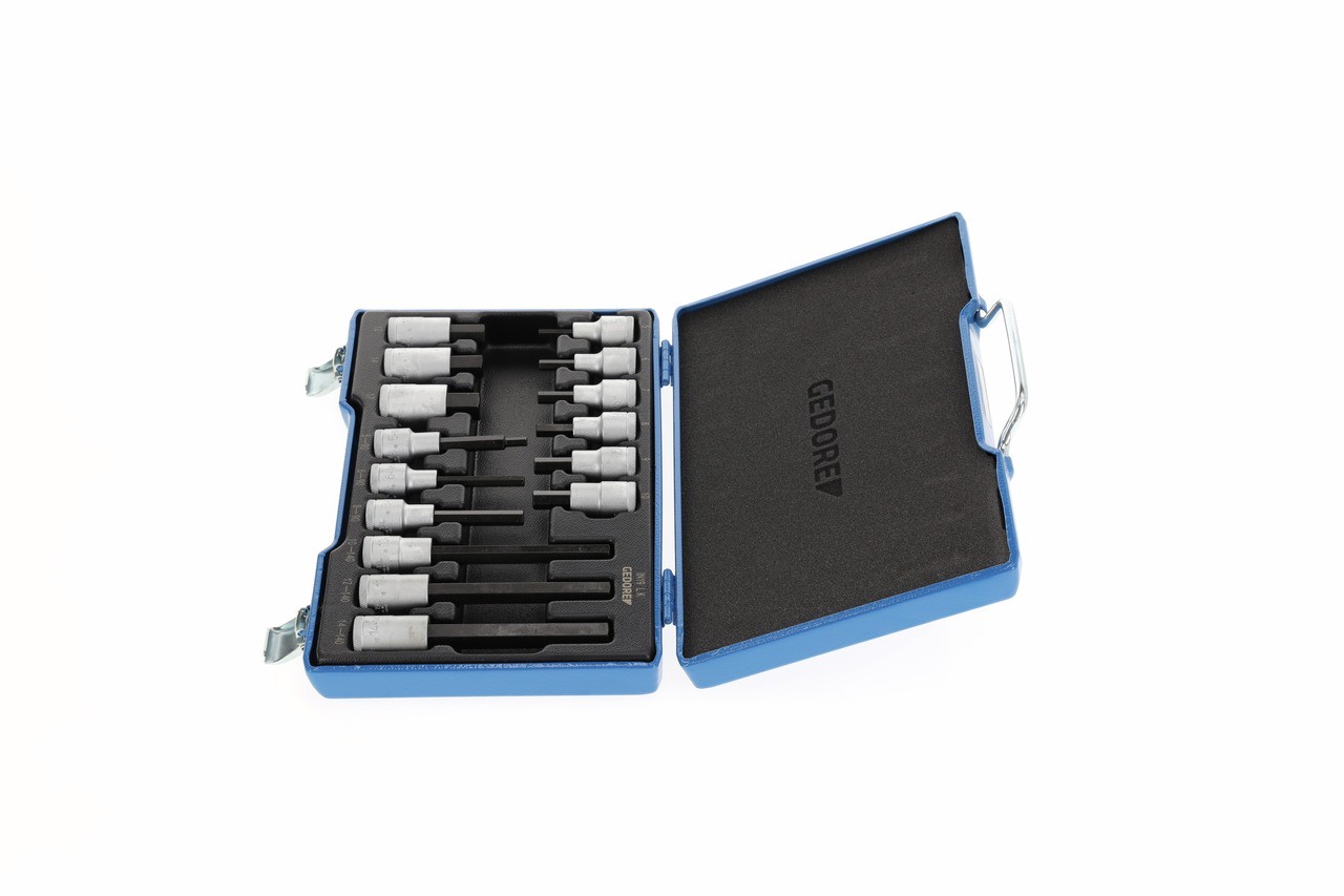 IN 19 LKM Juego de destornilladores 1/2" 15 piezas Interior hexagonal 5-17mm