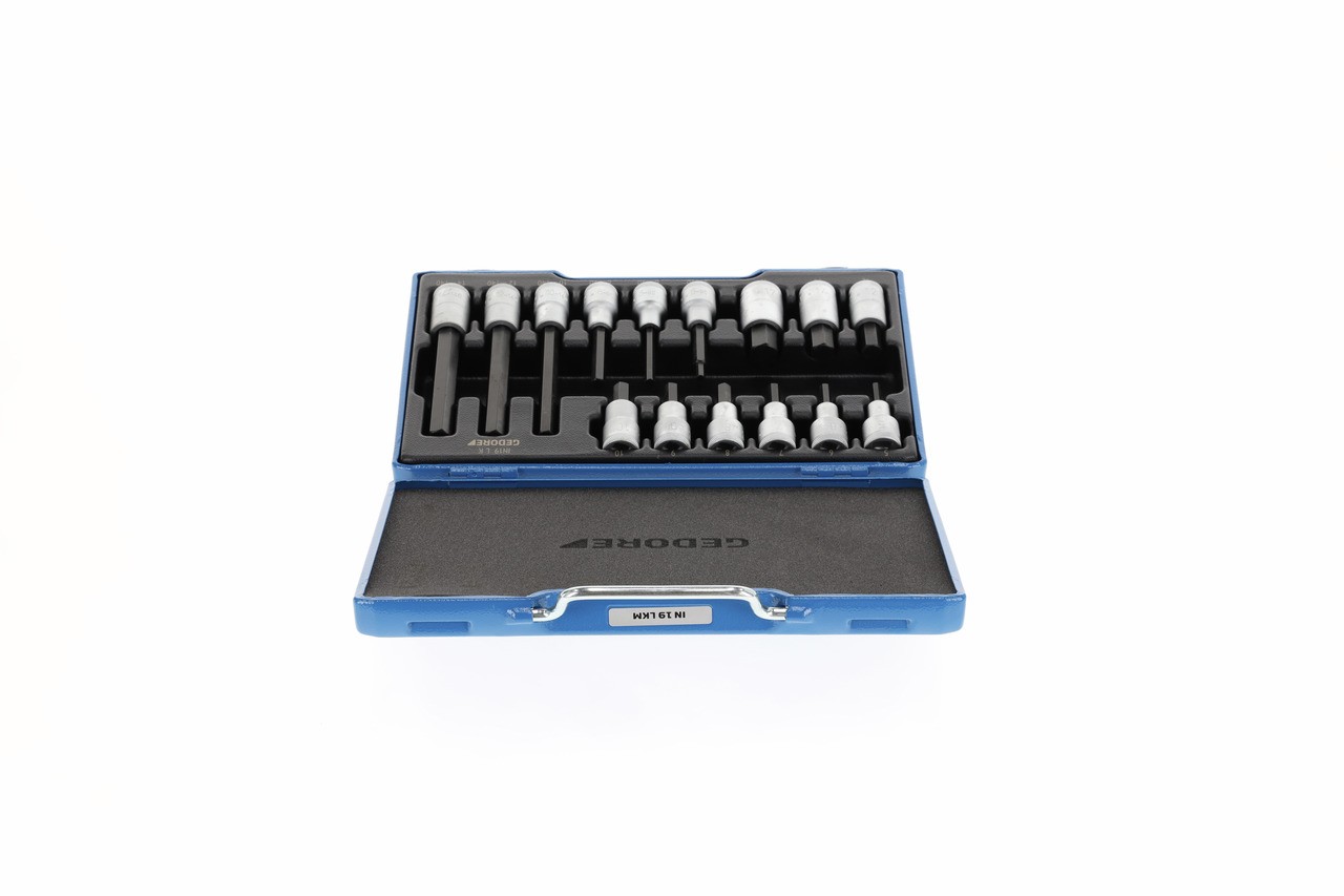 IN 19 LKM Juego de destornilladores 1/2" 15 piezas Interior hexagonal 5-17mm