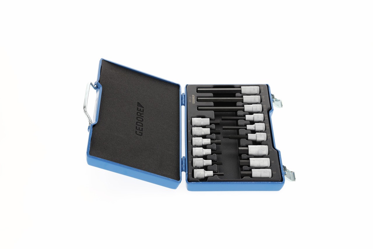 IN 19 LKM Juego de destornilladores 1/2" 15 piezas Interior hexagonal 5-17mm