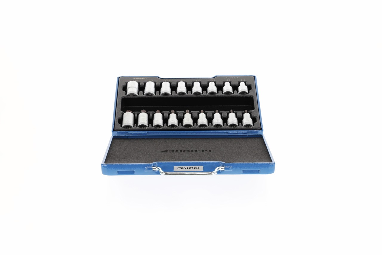 ITX 19 TX-017 Juego de destornilladores 1/2" 17 piezas Interior y Exterior TX