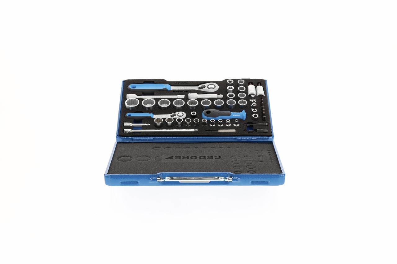 D 30 TX20 U-20 Juego de llaves de vaso 3/8" + 1/4", 50 piezas