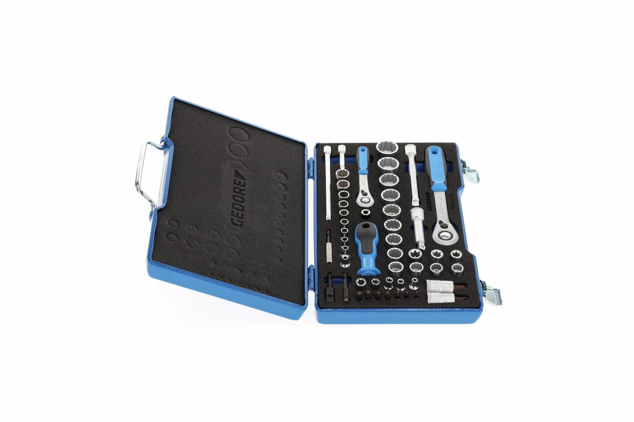 D 30 TX20 U-20 Juego de llaves de vaso 3/8" + 1/4", 50 piezas