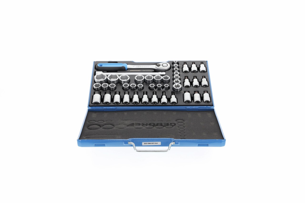 ITX 19 INU-20 Juego de llaves de vaso 1/2" 42 piezas