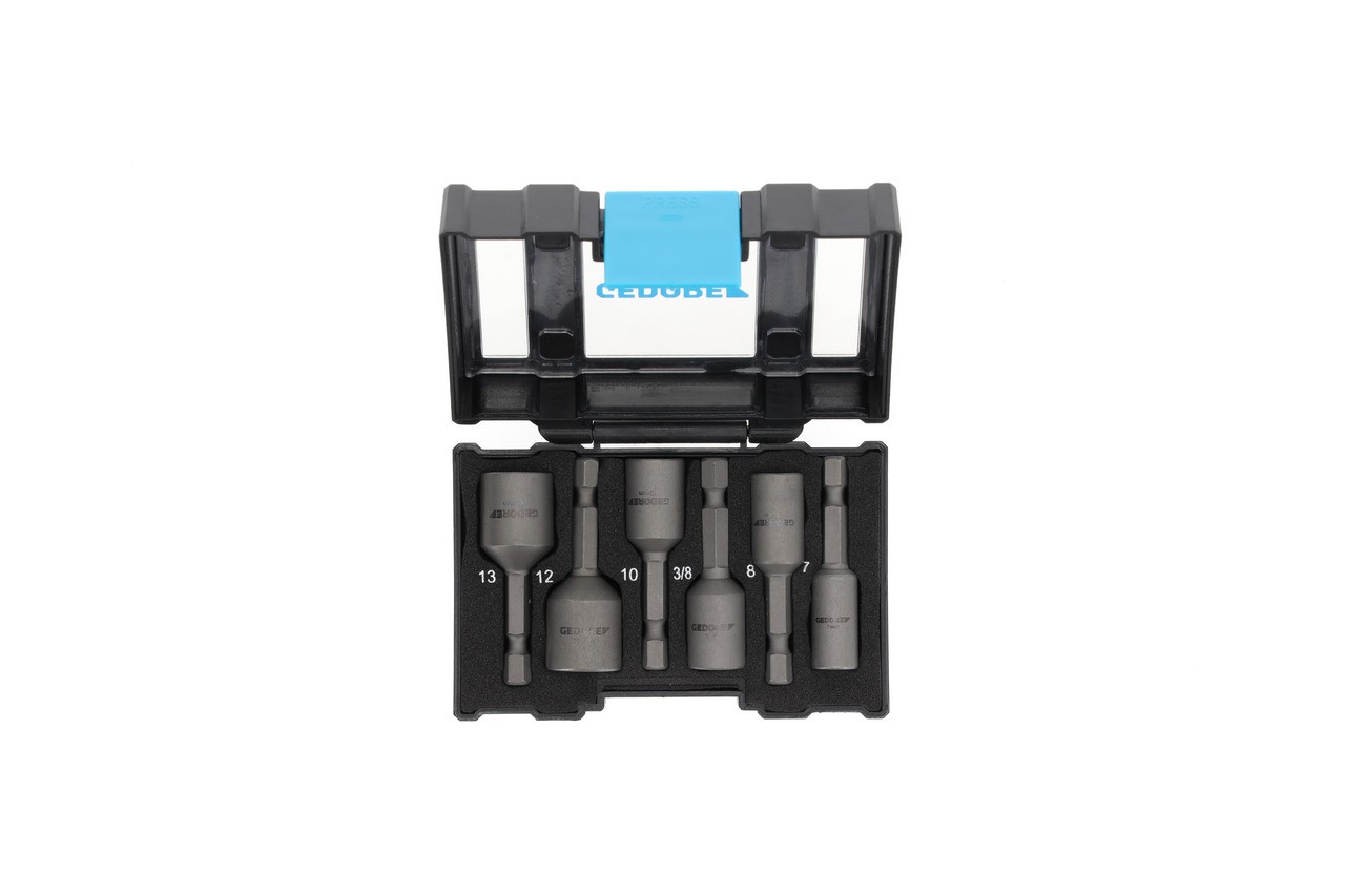 666-006 Caja de brocas con adaptación para llave de máquina 6 piezas