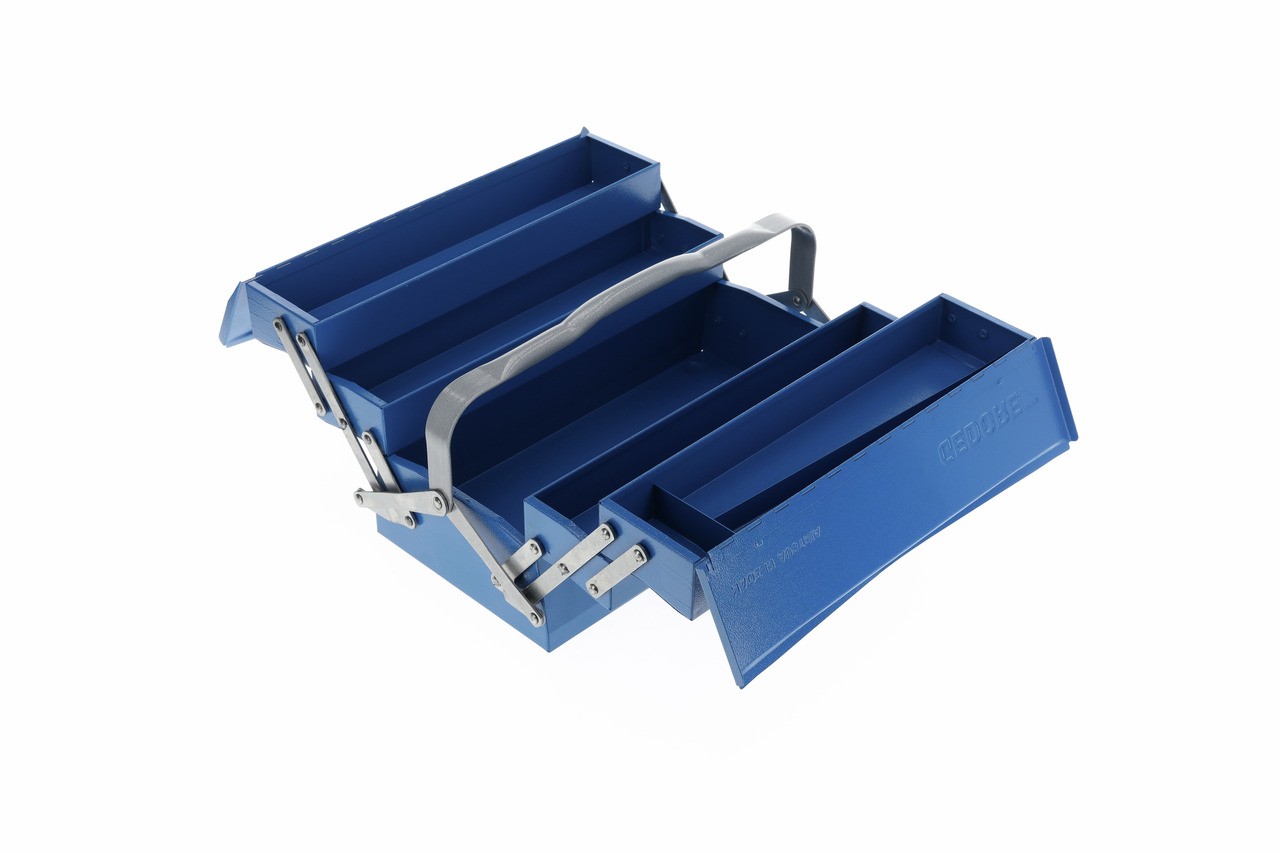 1265 L Caja de herramientas vacía, 5 compartimentos 210x420x225 mm