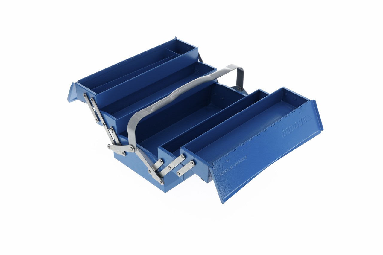 1265 L Caja de herramientas vacía, 5 compartimentos 210x420x225 mm