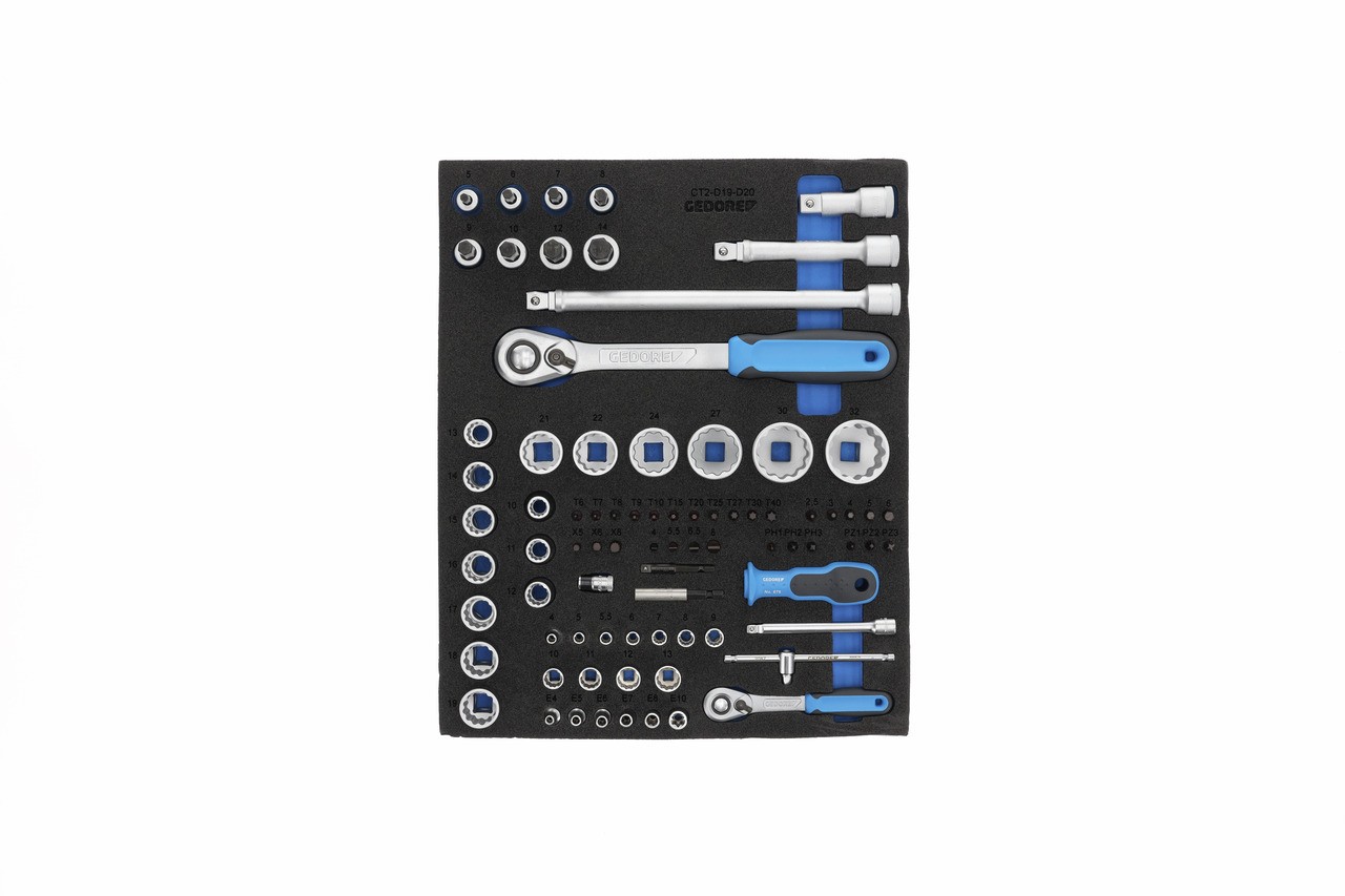 1507 XL-TS-308 Banco de trabajo con ruedas con surtido