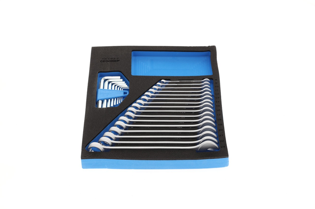 TS CT2-7 Juego de llaves combinadas de anillo y boca en módulo Check-Tool 2/4