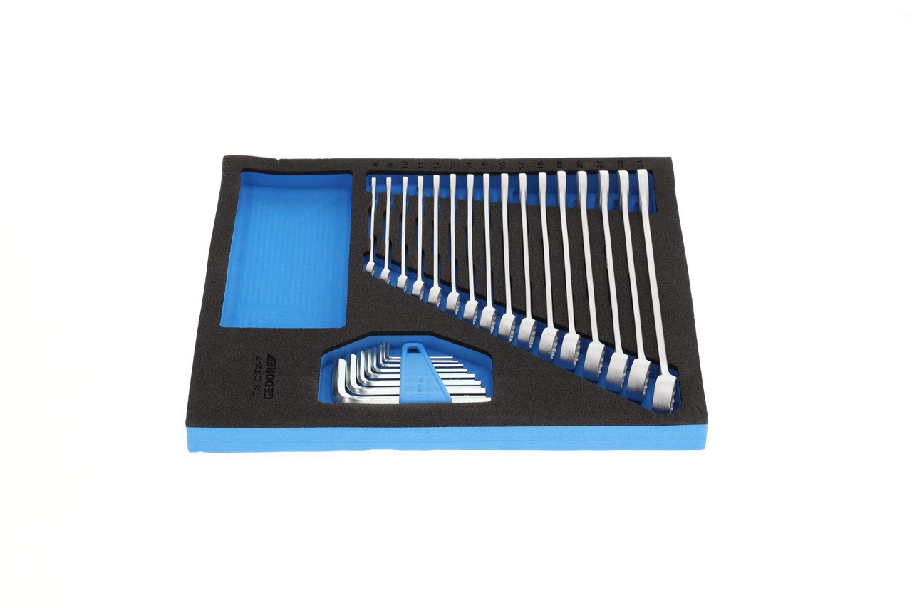 TS CT2-7 Juego de llaves combinadas de anillo y boca en módulo Check-Tool 2/4