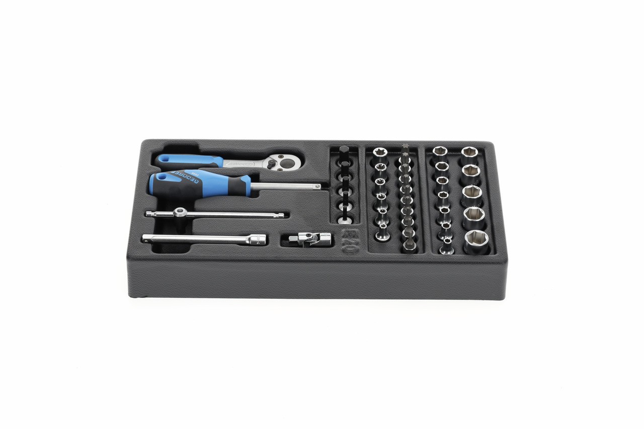 1500 ES-20 Juego de llaves de vaso 1/4" en módulo 1/3 ES