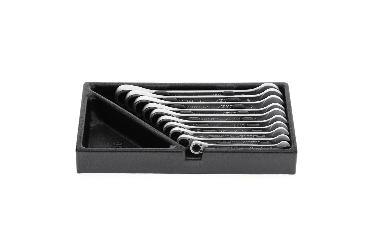 1500 ES-7 R Juego de llaves de boca con carraca en módulo ES 1/3