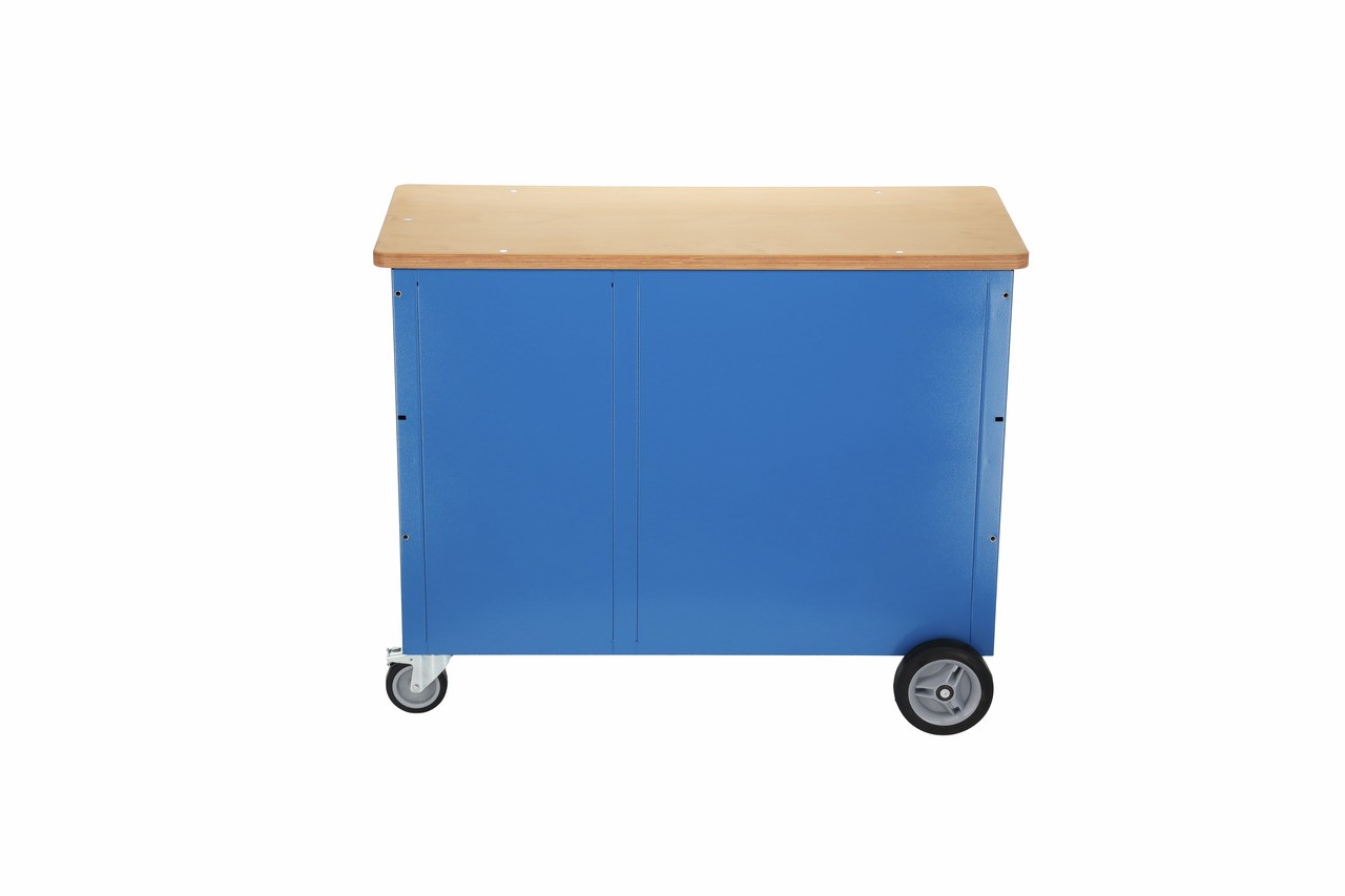 1504 XL 1411 Banco de trabajo con ruedas 1,25 m de ancho con 7 cajones