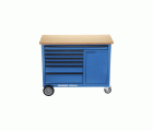 1504 XL 1411 Banco de trabajo con ruedas 1,25 m de ancho con 7 cajones