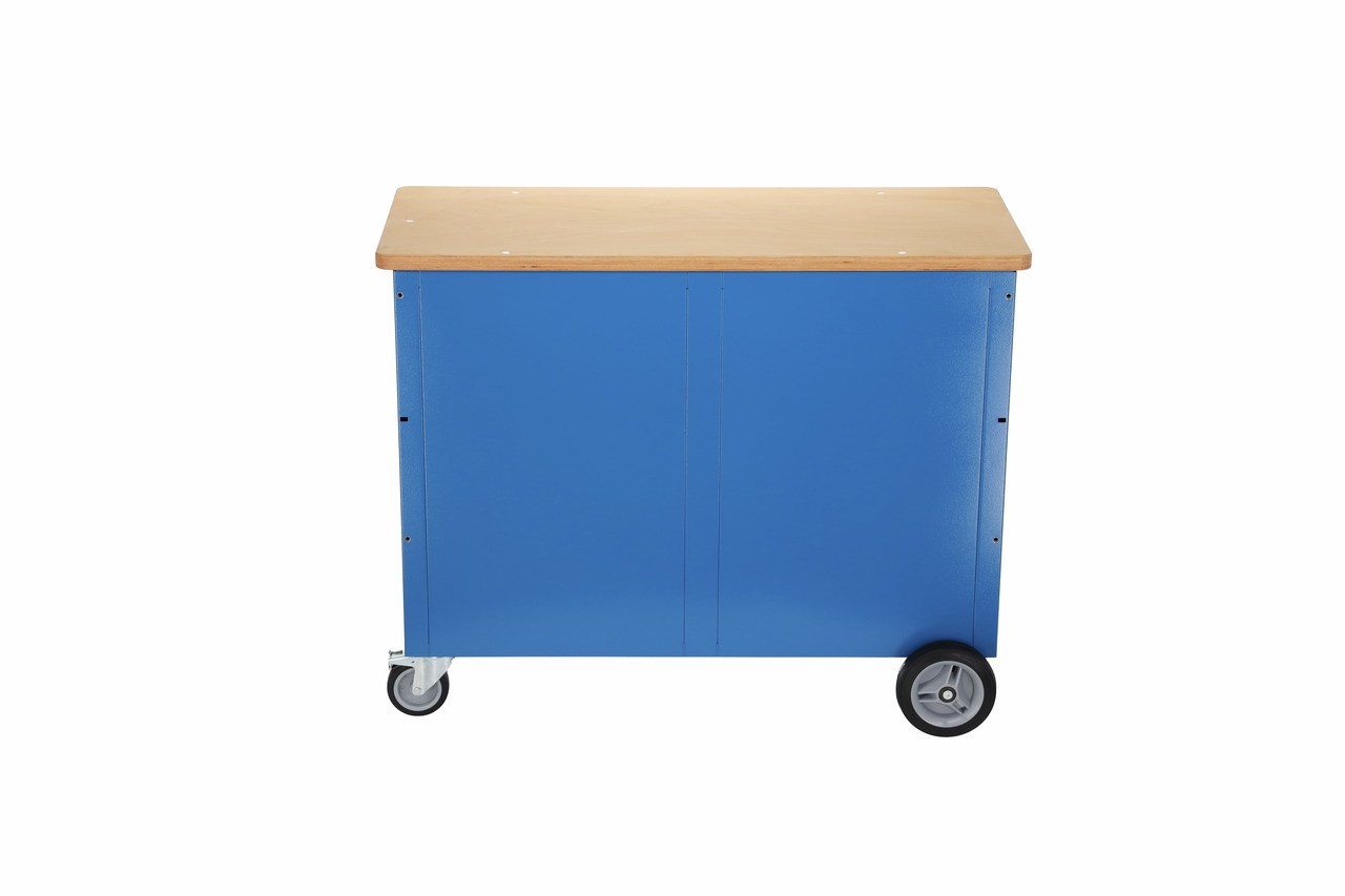 1506 XL 2511 Banco de trabajo con ruedas 1,25 m Ancho con 2x 7 cajones