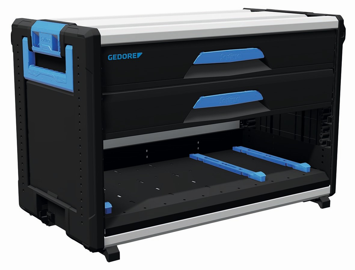 1110 WM 321 Módulo de la caja de herramientas WorkMo B3 2 cajones H6, compartimento para la L-BOXX® S-BOXX®.