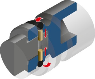 K 21 SL 22 Vaso de impacto 1" 22 mm