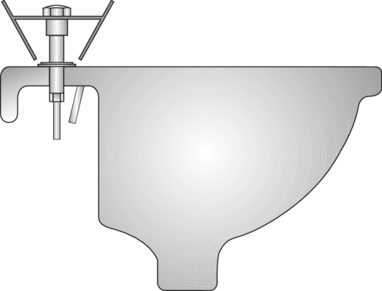 316500 Llave para tuerca de grifo 260 mm