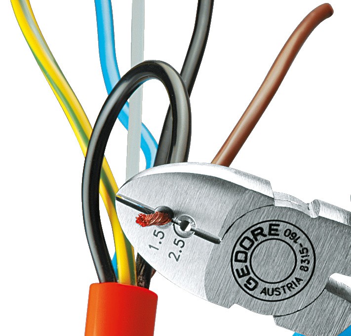 8315-160 JC Corta cables para pelado de cables 160 mm Mango 2K