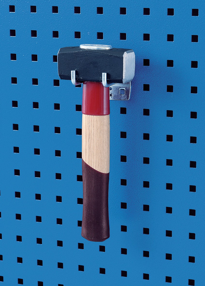 1500 H 21-50 Gancho doble para herramientas, extremo de gancho vertical 50x6 mm