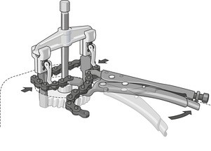 136 K-105 Alicante de agarre para cadena