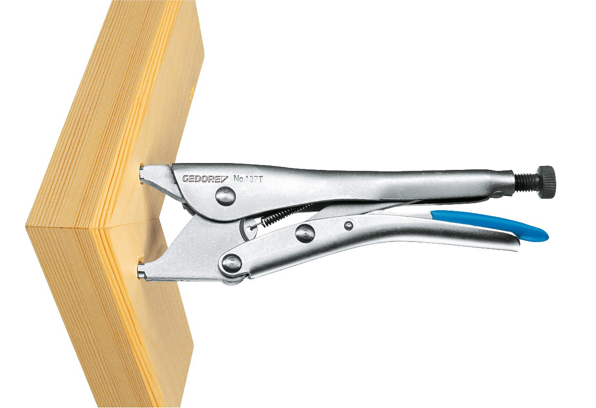 137 T Pinza de presión con pegamento 9"