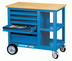 1502 Banco de trabajo con ruedas con 6 Cajones
