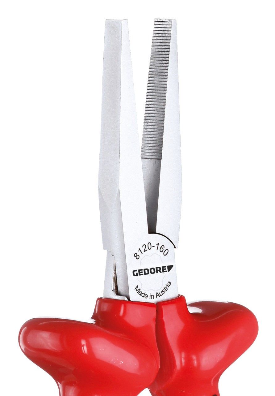 VDE 8120-160 Alicate plano VDE con aislamiento por inmersión 160 mm