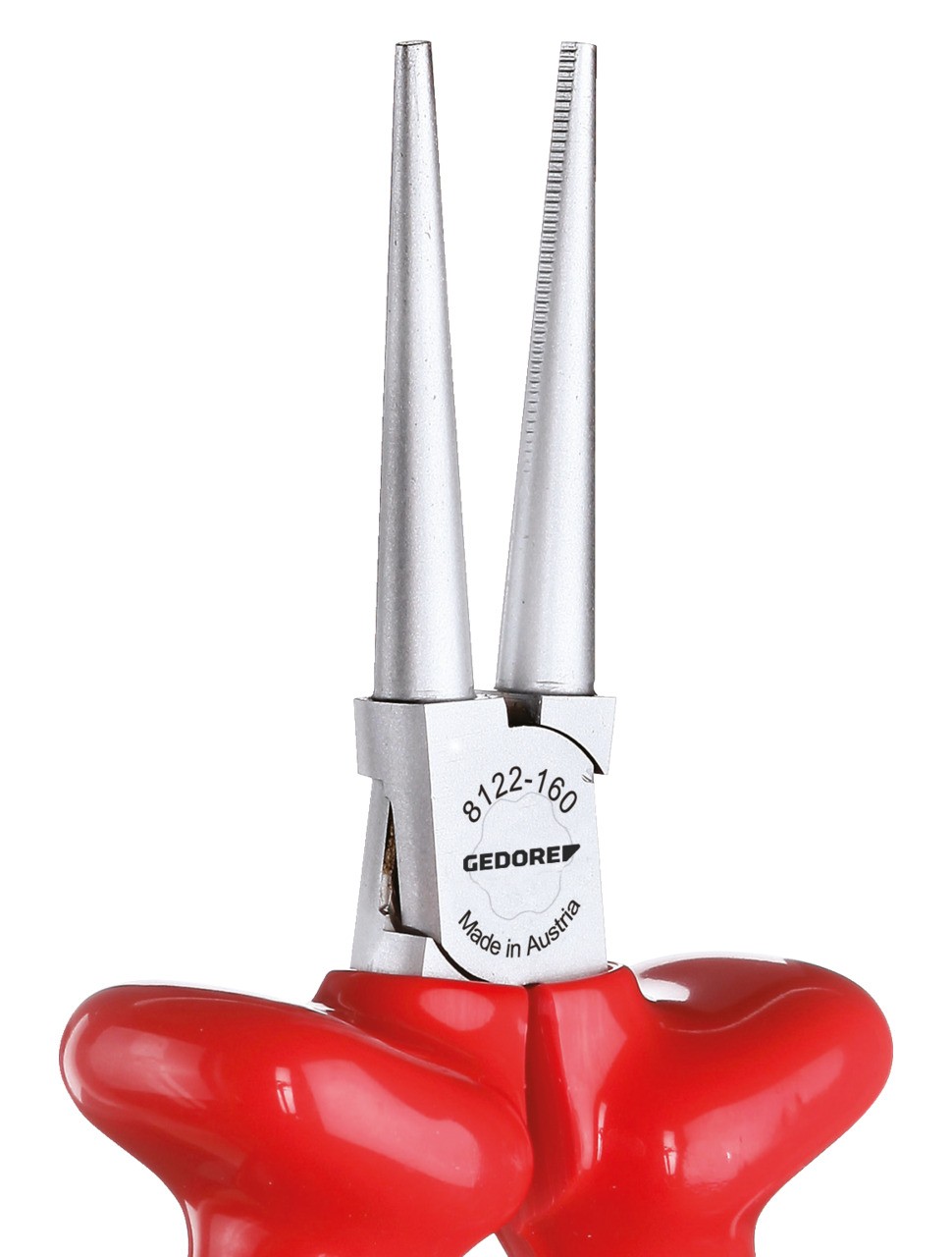 VDE 8122-160 Alicate de punta redonda VDE con aislamiento por inmersión 160 mm