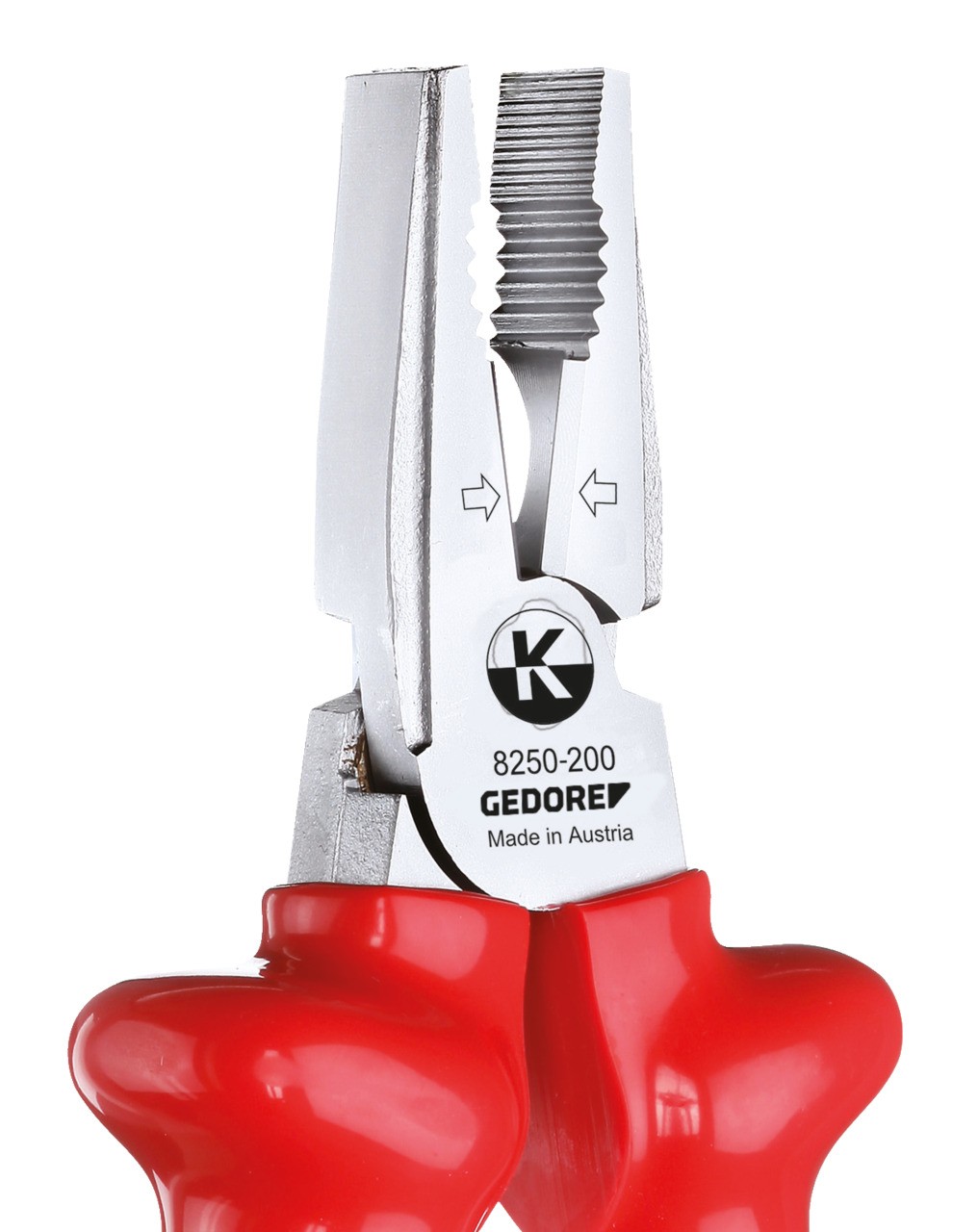 VDE 8250-200 Alicate combinado de alta resistencia VDE con aislamiento por inmersión 200 mm