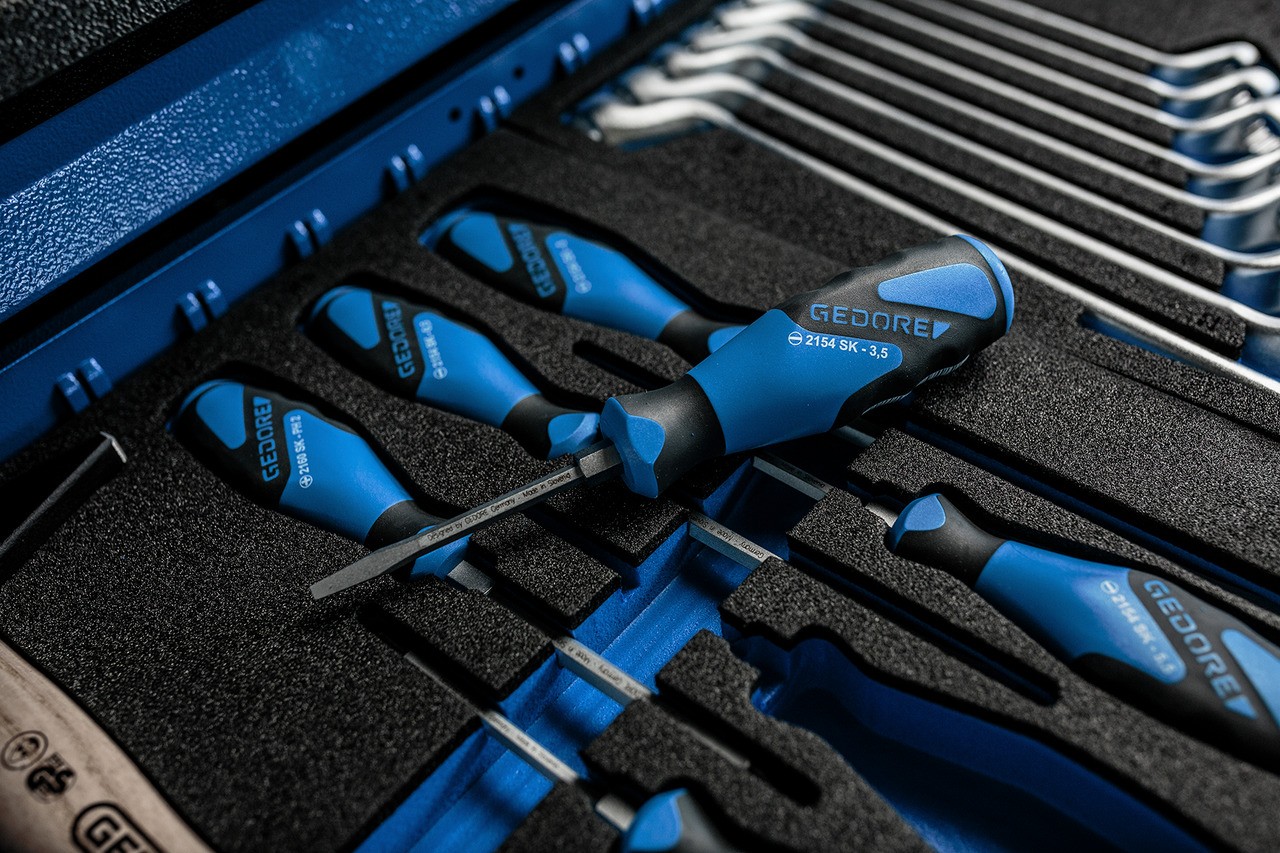 2154SK 3,5 Destornillador 3K con tope de golpe ranurado 3,5 mm