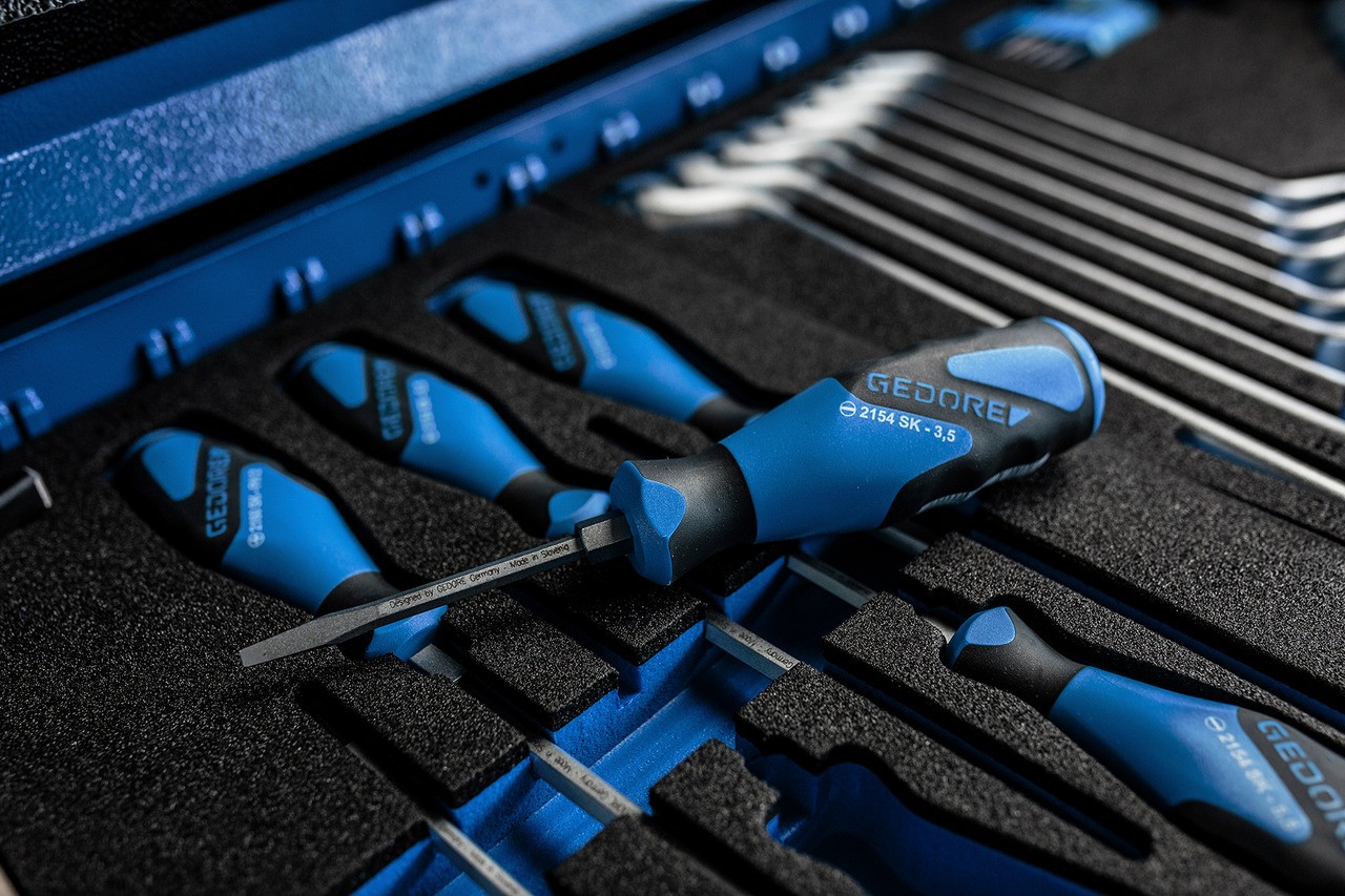 2154SK 3,5 Destornillador 3K con tope de golpe ranurado 3,5 mm