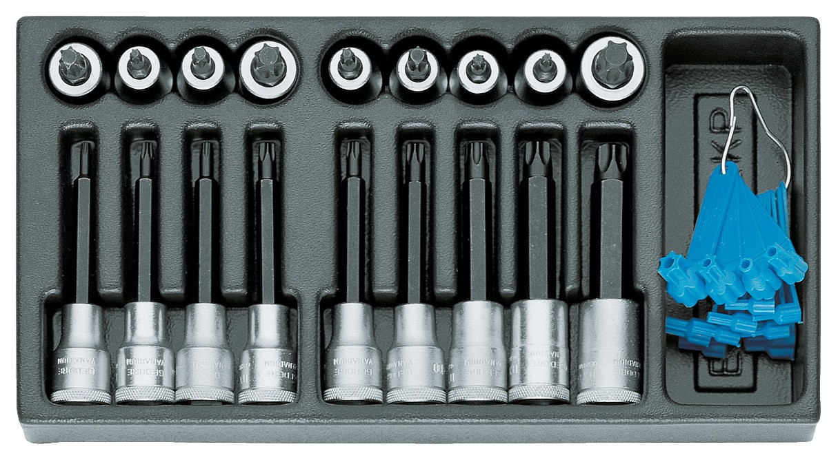 1500 ES-ITX 19 LKP Juego de destornilladores inserta 1/2