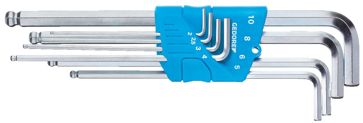 H 42 KEL-88 Juego de llaves de vaso hexagonal para tornillos en el hexágono, extra largo, con extremo de bola